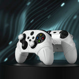 PlayVital Silicone Controller Cover for Xbox Series X/S with Thumbstick Cap & Sticker- Runes Edition Anti-Slip Grip Skin, Shockproof Protector for Xbox Core Wireless Controller - White - HUAX3P002