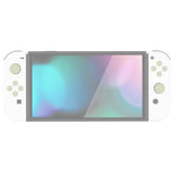 PlayVital Silicone Button Covers and Thumb Grip Set for Nintendo Switch/OLED Joycon/Switch Lite, ABXY Directional Key Button Caps for Nintendo Switch/OLED/Lite with Switch Lite D-Pad Button Cap - Antique Yellow - NJM3002