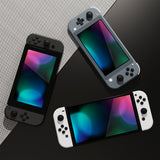 PlayVital Silicone Button Covers and Thumb Grip Set for Nintendo Switch/OLED Joycon/Switch Lite, ABXY Directional Key Button Caps for Nintendo Switch/OLED/Lite with Switch Lite D-Pad Button Cap - Black - NJM3003