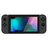 PlayVital Silicone Button Covers and Thumb Grip Set for Nintendo Switch/OLED Joycon/Switch Lite, ABXY Directional Key Button Caps for Nintendo Switch/OLED/Lite with Switch Lite D-Pad Button Cap - Black - NJM3003