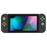 PlayVital Silicone Button Covers and Thumb Grip Set for Nintendo Switch/OLED Joycon/Switch Lite, ABXY Directional Key Button Caps for Nintendo Switch/OLED/Lite with Switch Lite D-Pad Button Cap - Matcha Green - NJM3005