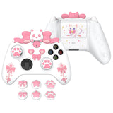 PlayVital Sweetheart Kitty Silicone Cover Compatible with Xbox Series X/S Controller with Thumb Grips and Stickers, Soft Rubber Protector with Anti-Slip Grip for Xbox Core Controller - White - XEEX3P002