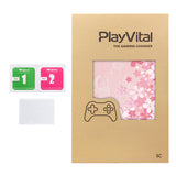 PlayVital for Steam Controller 2 Skin (3-Pack) - Protective Vinyl Decal Sticker Cover for Steam Controller Accessories, No Residue, Scratch-Resistant - Cherry Blossoms Petals - GCASC007