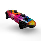 PlayVital for Steam Controller 2 Skin (3-Pack) - Protective Vinyl Decal Sticker Cover for Steam Controller Accessories, No Residue, Scratch-Resistant - Colorful Triangle - GCASC006