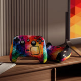 PlayVital for Steam Controller 2 Skin (3-Pack) - Protective Vinyl Decal Sticker Cover for Steam Controller Accessories, No Residue, Scratch-Resistant - Colorful Triangle - GCASC006