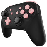 eXtremeRate Puffy Pink Repair ABXY D-pad ZR ZL L R Keys for NS Switch Pro Controller, DIY Replacement Full Set Buttons with Tools for NS Switch Pro - Controller NOT Included - KRP357
