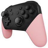 eXtremeRate Puffy Pink Replacement Handle Grips for NS Switch Pro Controller, Soft Touch DIY Hand Grip Shell for NS Switch Pro Controller - Controller NOT Included - GRP357