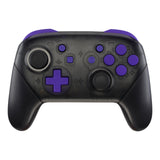 eXtremeRate Purple Repair ABXY D-pad ZR ZL L R Keys for Nintendo Switch Pro Controller, DIY Replacement Full Set Buttons with Tools for Nintendo Switch Pro - Controller NOT Included - KRP305