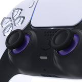 eXtremeRate Purple & Black Dual-Color Replacement Thumbsticks for PS5 Controller, Custom Analog Stick Joystick Compatible with PS5, for PS4 All Model Controller - JPF637