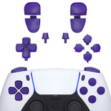 eXtremeRate Replacement D-pad R1 L1 R2 L2 Triggers Share Options Face Buttons, Purple Full Set Buttons Compatible with ps5 Controller BDM-030 - Controller NOT Included - JPF1007G3