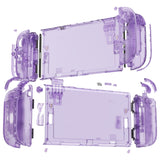 eXtremeRate DIY Replacement Full Set Shells with Buttons for Nintendo Switch 2 - Deluxe Version - Clear Atomic Purple - QGRNTM001