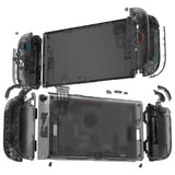 eXtremeRate DIY Replacement Full Set Shells with Buttons for Nintendo Switch 2 - Deluxe Version - Clear Slate Black - QGRNTM002