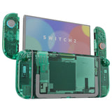 eXtremeRate DIY Replacement Full Set Shells with Buttons for Nintendo Switch 2 - Deluxe Version - Emerald Green - QGRNTM004