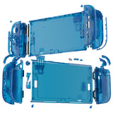 eXtremeRate DIY Replacement Full Set Shells with Buttons for Nintendo Switch 2 - Deluxe Version - Clear Blue - QGRNTM005