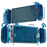 eXtremeRate DIY Replacement Full Set Shells with Buttons for Nintendo Switch 2 - Deluxe Version - Clear Blue - QGRNTM005