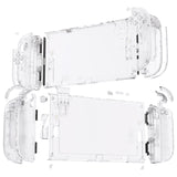 eXtremeRate DIY Replacement Full Set Shells with Buttons for Nintendo Switch 2 - Deluxe Version - Clear - QGRNTM006
