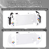 eXtremeRate DIY Replacement Full Set Shells with Buttons for Nintendo Switch 2 - Deluxe Version - White - QGRNTM008