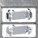 eXtremeRate DIY Replacement Full Set Shells with Buttons for Nintendo Switch 2 - Deluxe Version - New Hope Gray - QGRNTM011