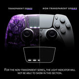 eXtremeRate New Hope Gray Full Set Housing Shell with Buttons Touchpad Cover Compatible with ps5 Edge Controller, Custom Replacement Decorative Trim Shell Front Back Plates Compatible with ps5 Edge Controller - QRHEGP005