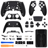 eXtremeRate Custom Replacement Full Set Shells with Buttons for PS5 Edge Controller - Black - QRHEGP006
