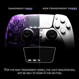 eXtremeRate Custom Replacement Full Set Shells with Buttons for PS5 Edge Controller - White - QRHEGP007