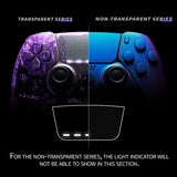 eXtremeRate Chameleon Purple Blue Full Set Housing Shell with Buttons Touchpad Cover Compatible with ps5 Edge Controller, Custom Replacement Decorative Trim Shell Front Back Plates Compatible with ps5 Edge Controller - QRHEGP008