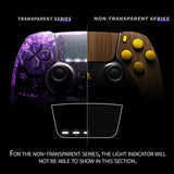 eXtremeRate Wood Grain Full Set Housing Shell with Buttons Touchpad Cover Compatible with ps5 Edge Controller, Custom Replacement Decorative Trim Shell Front Back Plates Compatible with ps5 Edge Controller - QRHEGS001