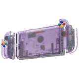 eXtremeRate DIY Replacement Full Set Shells with Buttons for Nintendo Switch 2 - Essence Version - Clear Atomic Purple - RHANTM001