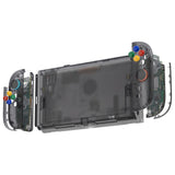 eXtremeRate DIY Replacement Full Set Shells with Buttons for Nintendo Switch 2 - Essence Version - Clear Slate Black - RHANTM002