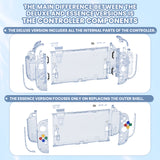 eXtremeRate DIY Replacement Full Set Shells with Buttons for Nintendo Switch 2 - Essence Version - Clear Glacier Blue - RHANTM003