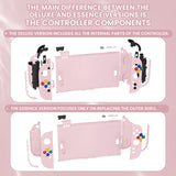 eXtremeRate DIY Replacement Full Set Shells with Buttons for Nintendo Switch 2 - Essence Version - Cherry Blossoms Pink - RHANTM009