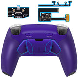 eXtremeRate RISE4 Plus MAX Back Paddles Kit with Clicky Trigger Stops & Rubberized Grip for PS5 Controller BDM-010/020 - Galactic Purple - HKCPFM005