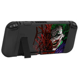 PlayVital ZealProtect Soft Protective Case for Nintendo Switch, Flexible Cover for Switch with Tempered Glass Screen Protector & Thumb Grips & ABXY Direction Button Caps - Clown Hahaha - RNSYV6035