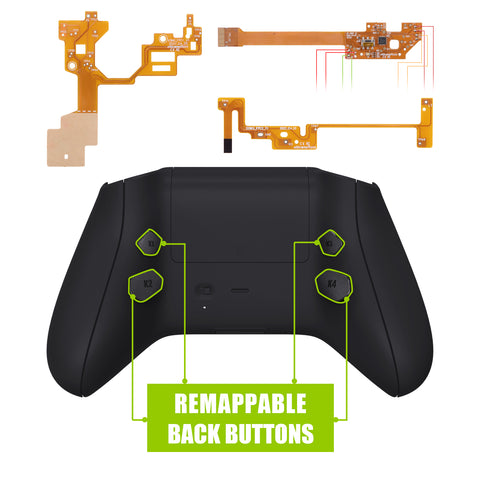eXtremeRate Black HOPE Remappable Remap Kit for Xbox Series X / S Controller, Upgrade Boards & Redesigned Back Shell & Side Rails & Back Buttons for Xbox Core Controller - Controller NOT Included - RX3P3009