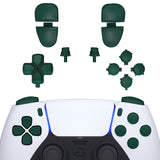 eXtremeRate Replacement D-pad R1 L1 R2 L2 Triggers Share Options Face Buttons, Racing Green Full Set Buttons Compatible with ps5 Controller BDM-030 - Controller NOT Included - JPF1016G3