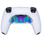 eXtremeRate Turn RISE & RISE4 to RISE4 RMB Kit – Metallic Rainbow Aura Blue & Purple Real Metal Buttons (RMB) Version K1 K2 K3 K4 Back Buttons Housing & Remap PCB Board for PS5 Controller eXtremeRate RISE & RISE4 Remap kit - VPFJ7003