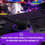 Redesigned Octagonal Gated Sticks Accent Rings for eXtremeRate Luna Shell for PS5 Controller, Replacement Accessory for eXtremeRate Ghost Shell for PS4 Controller - Not for Standard Faceplate - Purple - YNMP4M005