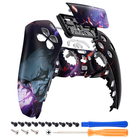 eXtremeRate I'm Always Smiling Front Housing Shell Compatible with ps5 Controller BDM-010/020/030/040, DIY Replacement Shell Custom Touch Pad Cover Compatible with ps5 Controller - ZPFR014G3