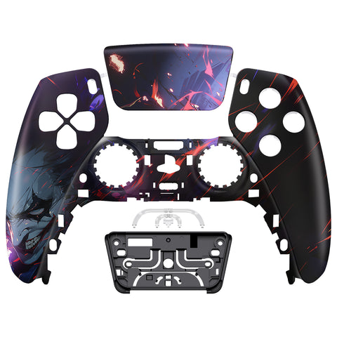 eXtremeRate I'm Always Smiling Front Housing Shell Compatible with ps5 Controller BDM-010/020/030/040/050, DIY Replacement Shell Custom Touch Pad Cover Compatible with ps5 Controller - ZPFR014G3