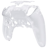 eXtremeRate Clear Custom Back Housing Bottom Shell Compatible with ps5 Edge Controller, DIY Replacement Back Shell Cover Compatible with ps5 Edge Controller - DQZEGM002