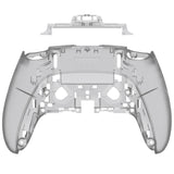 eXtremeRate Clear Black Custom Back Housing Bottom Shell Compatible with ps5 Edge Controller, DIY Replacement Back Shell Cover Compatible with ps5 Edge Controller - DQZEGM003