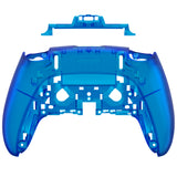 eXtremeRate Clear Blue Custom Back Housing Bottom Shell Compatible with ps5 Edge Controller, DIY Replacement Back Shell Cover Compatible with ps5 Edge Controller - DQZEGM004