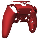 eXtremeRate Scarlet Red Custom Back Housing Bottom Shell Compatible with ps5 Edge Controller, DIY Replacement Back Shell Cover Compatible with ps5 Edge Controller - DQZEGP001