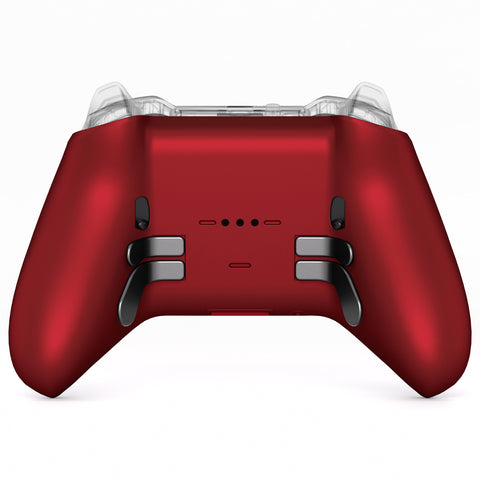 eXtremeRate Replacement Bottom Shell Case for Xbox Elite Series 2 Controller, Custom Scarlet Red Back Housing Shell Cover for Xbox Elite Series 2 Core Wireless Controller Model 1797 - WITHOUT Controller - XDHE2P002