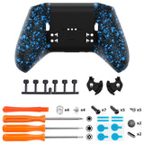 eXtremeRate Replacement Bottom Shell Case for Xbox Elite Series 2 Controller, Custom Textured Blue Back Housing Shell Cover for Xbox Elite Series 2 Core Wireless Controller Model 1797 - WITHOUT Controller  - XDHE2P007