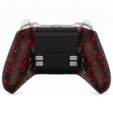 eXtremeRate Replacement Bottom Shell Case for Xbox Elite Series 2 Controller, Custom Textured Red Back Housing Shell Cover for Xbox Elite Series 2 Core Wireless Controller Model 1797 - WITHOUT Controller  - XDHE2P006