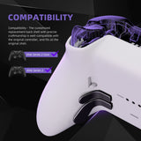 eXtremeRate Replacement Bottom Shell Case for Xbox Elite Series 2 Controller, Custom White Back Housing Shell Cover for Xbox Elite Series 2 Core Wireless Controller Model 1797 - WITHOUT Controller - XDHE2P003