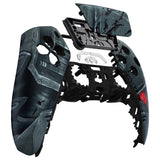 eXtremeRate Mecha Armor with Combat Damage Engrave Front Housing Shell Compatible with ps5 Controller BDM-010/020/030/040, DIY Replacement Shell Custom Touch Pad Cover Compatible with ps5 Controller - ZPFK001G3