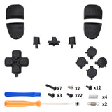 eXtremeRate Replacement D-pad R1 L1 R2 L2 Triggers Share Options Home Face Buttons Compatible with ps5 Edge Controller, Black Full Set Buttons Compatible with ps5 Edge Controller - JXTEGP006