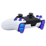 eXtremeRate Replacement D-pad R1 L1 R2 L2 Triggers Share Options Home Face Buttons Compatible with ps5 Edge Controller, Chameleon Purple Blue Full Set Buttons Compatible with ps5 Edge Controller - JXTEGP008